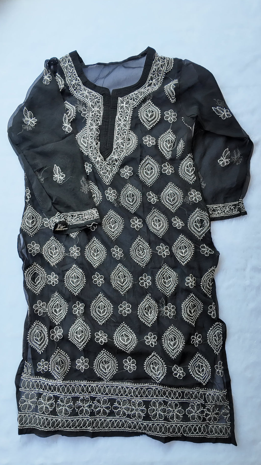 Sarah Black Georgette Long Kurti