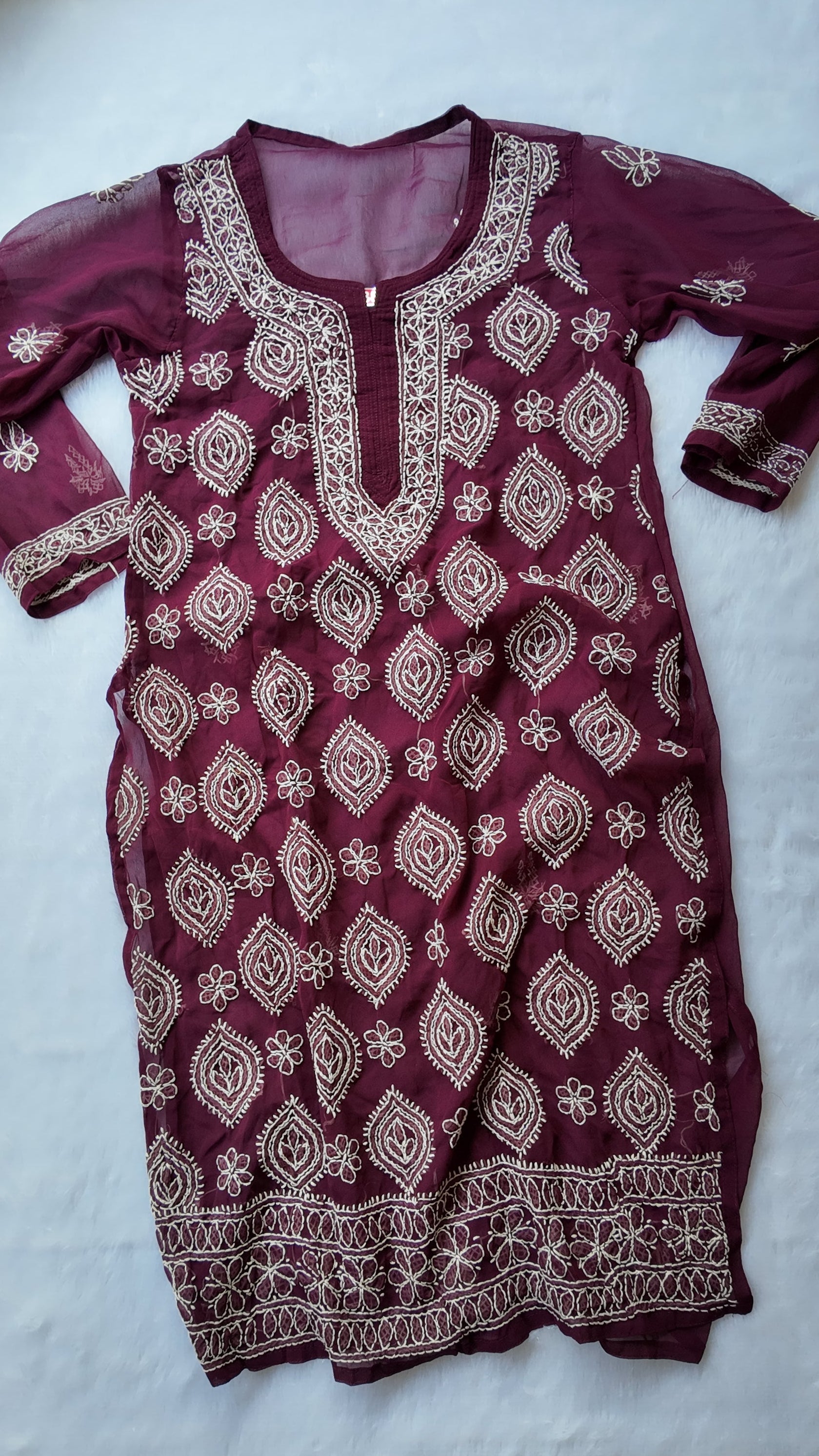 Sarah Purple Georgette Long Kurti