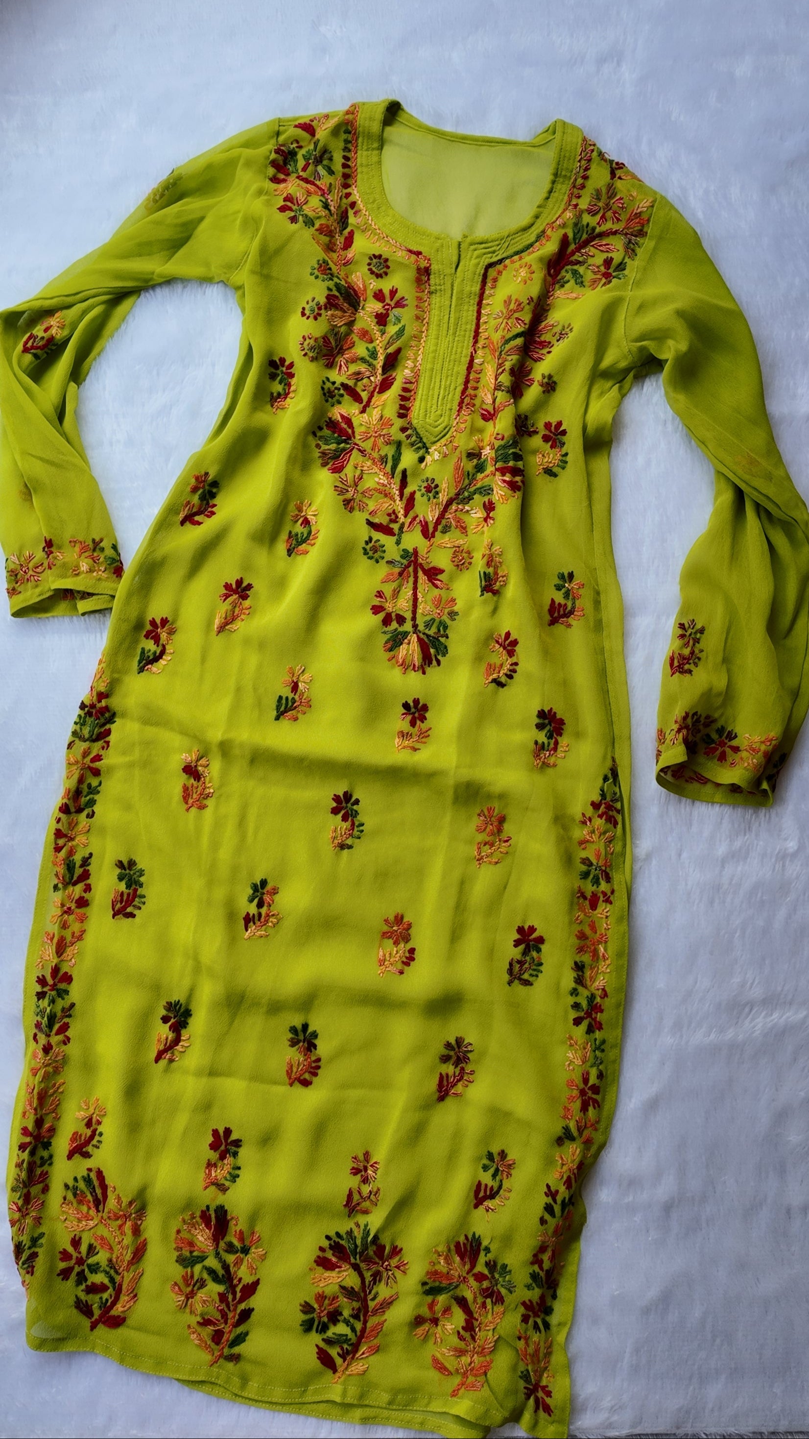 Sarah Green Georgette Long Kurti