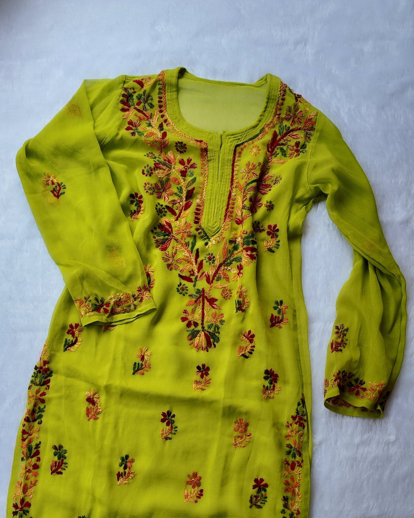 Sarah Green Georgette Long Kurti