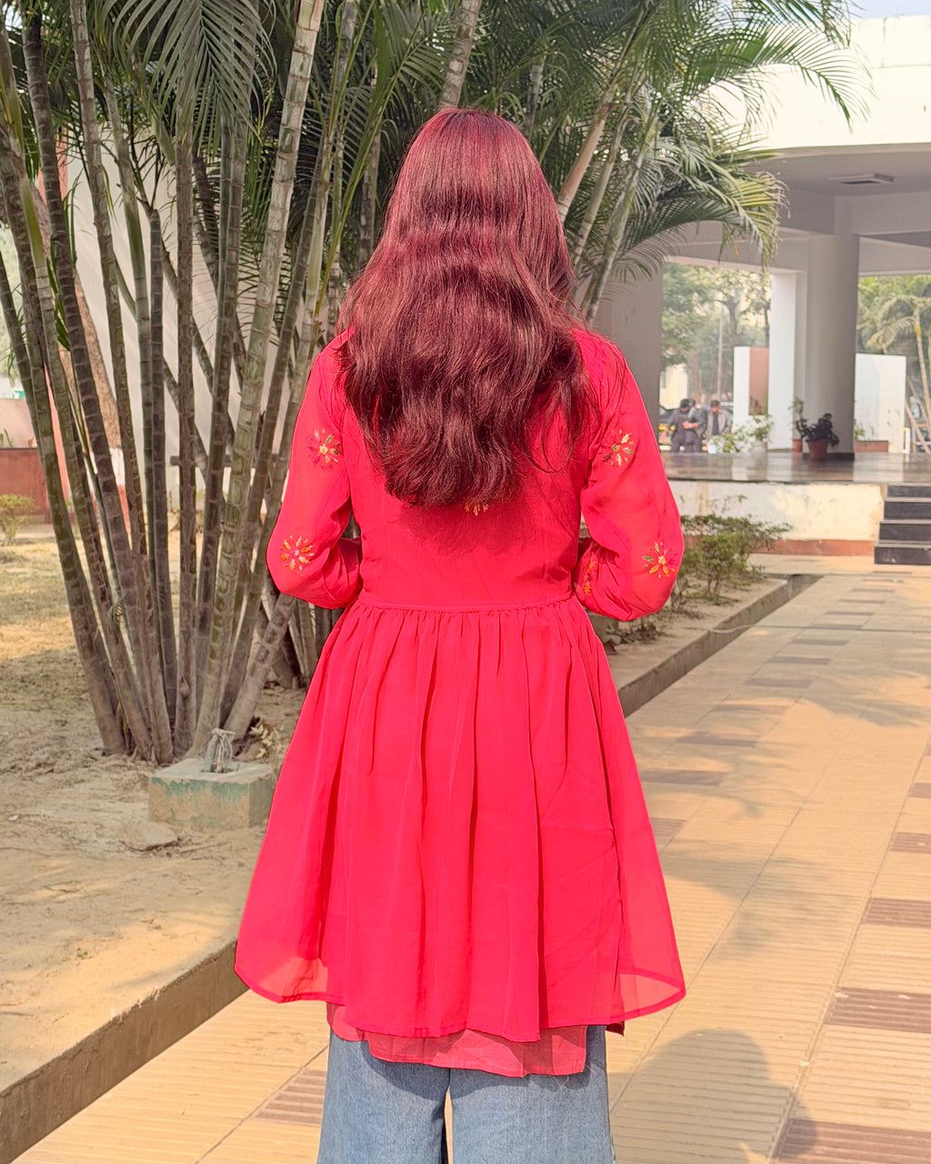 Naaz-e-Meher Georgette Chikankari Frock