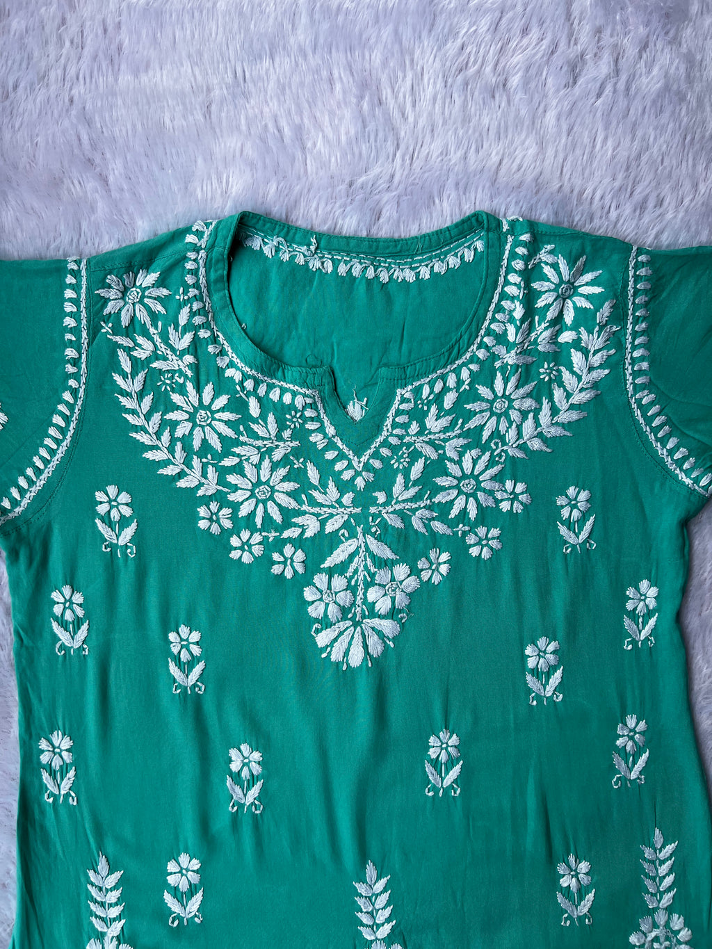 Sarah Teal Modal Short Kurti