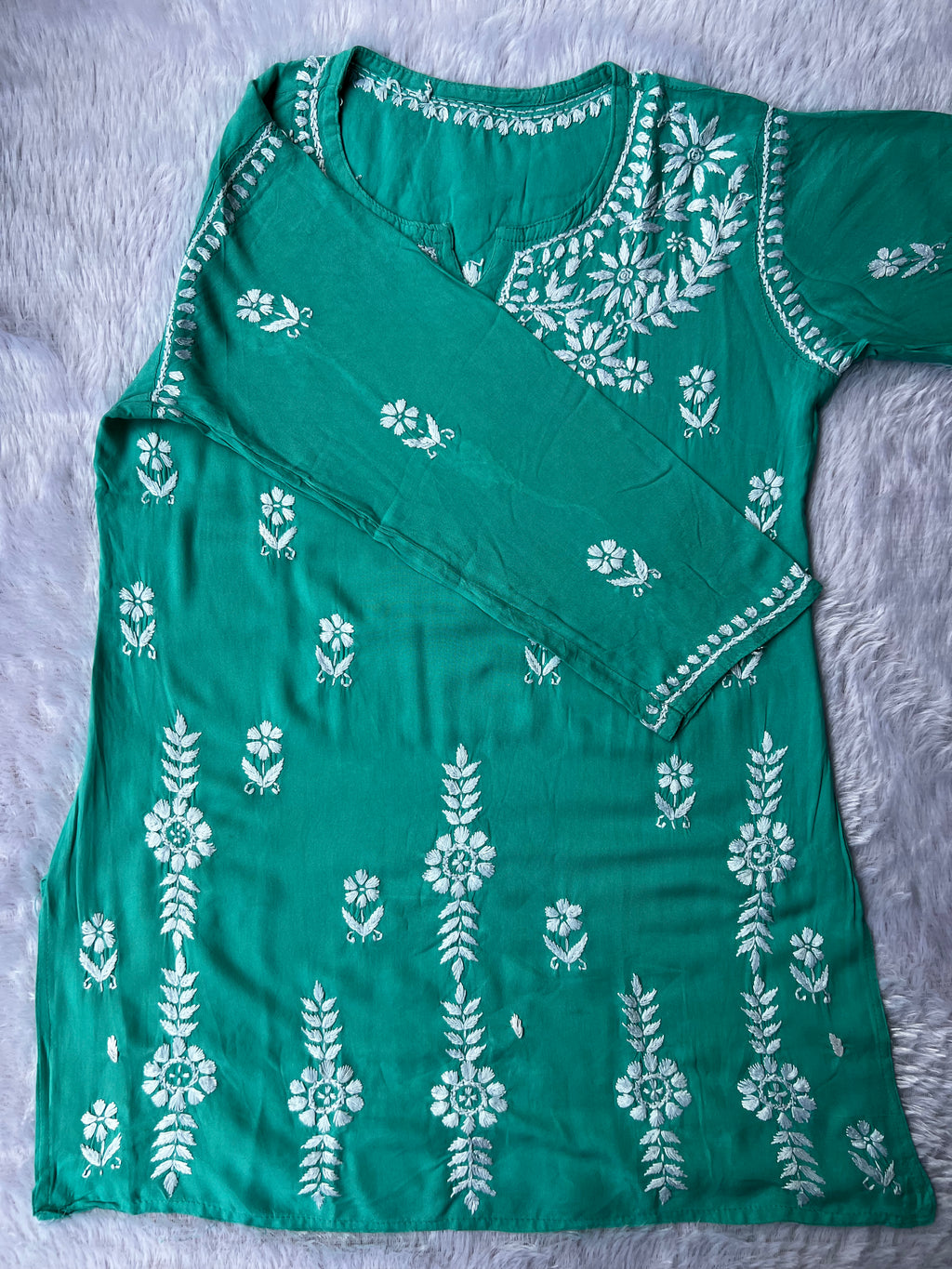 Sarah Teal Modal Short Kurti