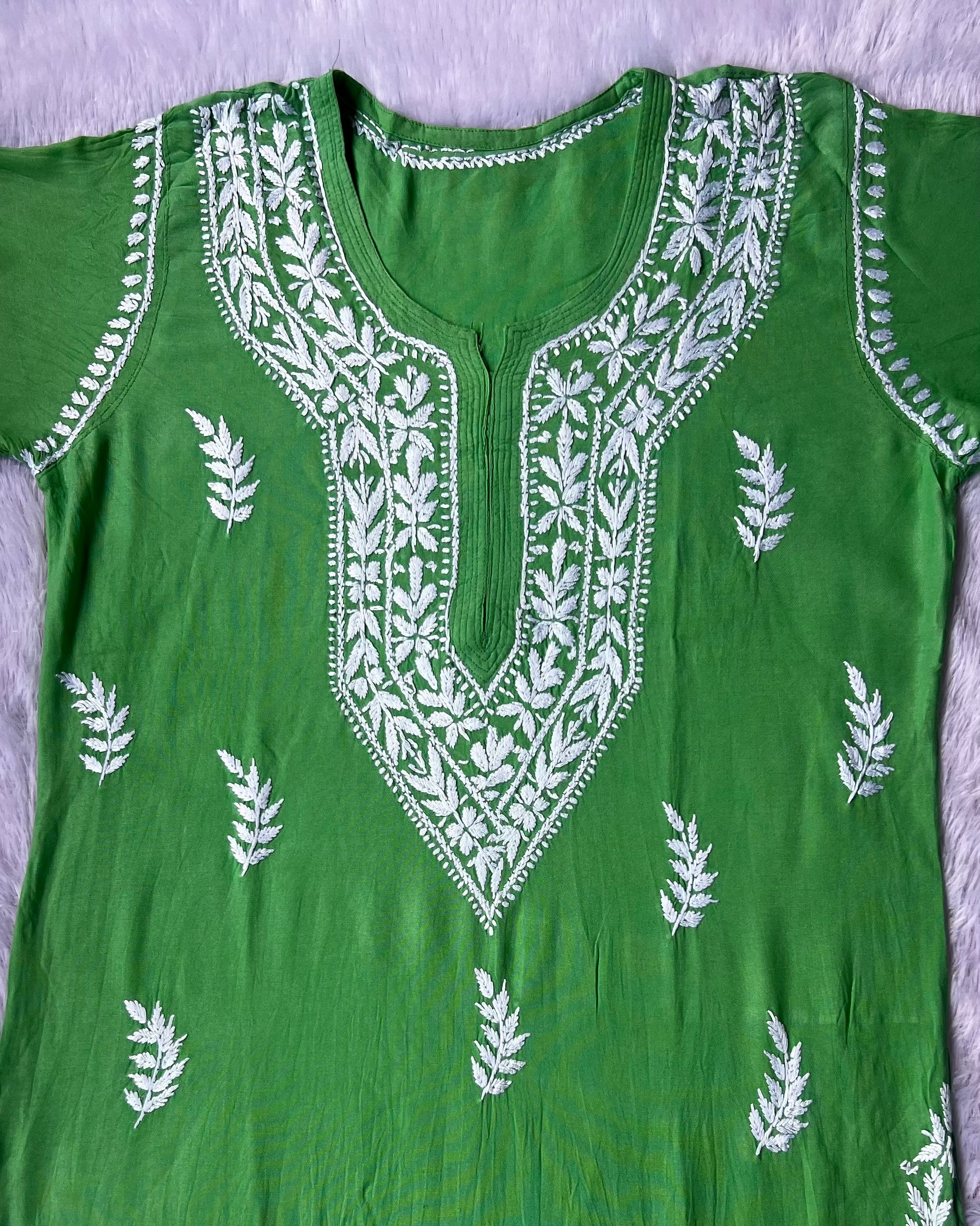 Sarah Green Rayon Long Kurti