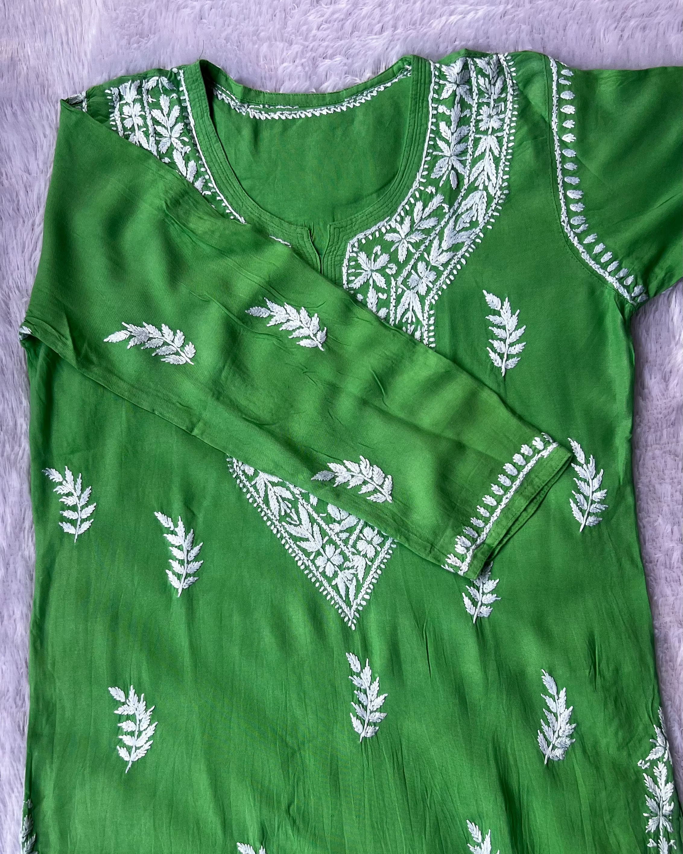 Sarah Green Rayon Long Kurti