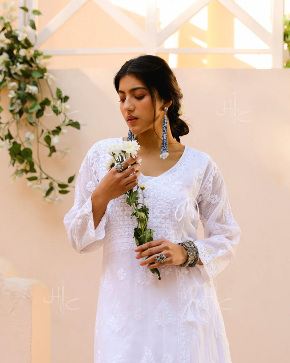 Nagma Rayon Mukesh - Chikankari Kurti