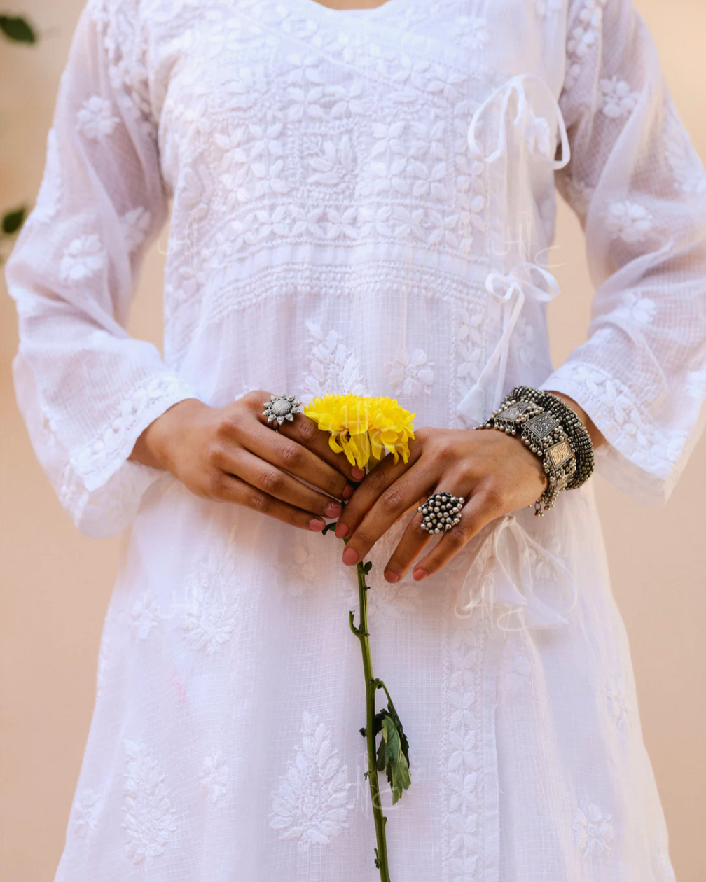 Nagma Rayon Mukesh - Chikankari Kurti